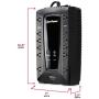 CyberPower AVRG750U AVR UPS System, 750VA/450W, 12 Outlets, Compact,Black