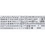 English US Large Letters White Keyboard Stickers