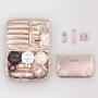 Mossio Portable Travel Makeup Beauty Bag Multifunction Cosmetic Organizer for Women Girls with Inner Pouch