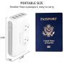 Sokoo Voltage Converter Step Down 220V to 110V, International Travel Adapter/ Power Converter Use for EU/UK/AU/US/India, More Than 150 Countries. 2 Outlet, 4 Port USB Quick Charger 3.0 White