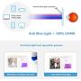 livho 2 Pack Blue Light Blocking Glasses, Computer Reading/Gaming/TV/Phones Glasses for Women Men,Anti Eyestrain & UV Glare (Matte Black+Leopord)
