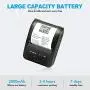Bluetooth Thermal Receipt Printer, LOSRECAL Portable Personal Bill Printer, Mini Wireless 58mm Mobile Printer Compatible with Android/Windows, DO NOT Support Square/iOS/ipad/iPhone