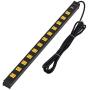 CRST Heavy Duty Surge Protector Power Strip Wide Spaced 12-Outlet 15 Feet Long Extension Cord with Mounting Brackets 15A Circuit Breaker 1800 Joules