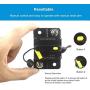WOHHOM 200 Amp Circuit Breaker DC 12V -48V Waterproof 30A-300A Manual Reset Fuse Inverter for Trolling Motor Auto Car RV Marine Boat Current Overload Protection (200A)