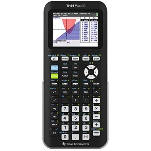 Texas Instruments TI-84 Plus CE Color Graphing Calculator, Black