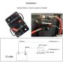 OUHL 100 Amp Circuit Breaker Manual Reset 30-250A for Car Truck Rv ATV Marine Trolling Motors Boat Vehicles,12V-48V DC Waterproof (100A)