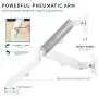VIVO Articulating Dual 17 to 27 inch Pneumatic Spring Arm Clamp-on Desk Mount Stand, Fits 2 Monitor Screens with Max VESA 100x100, White, STAND-V102OW VIVO Articulating Dual 17 to 27 inch Pneumatic Spring Arm Clamp-on Desk Mount Stand, Fits 2 Monitor Screens with Max VESA 100x100, White, STAND-V102OW