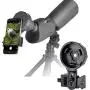 Gosky Spotting Scope Phone Camera Adapter - Big Type Telescope Camera Adapter, Cell Phone Digiscoping Mount for Spotting Scope Binoculars Monocular, Fit Almost All Brands Smartphones