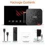 Android 9.0 TV Box, Pendoo X6 PRO Android TV Box 4GB RAM 32GB ROM, Dual-WiFi 2.4GHz/5GHz Bluetooth Quad Core 64 Bits 3D/4K Full HD/H.265/USB3.0 Android Box