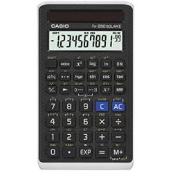 Casio Scientific Calculator Black, 3'' W x 5'' H, 2.25 (FX-260 SOLARII-S-IH)