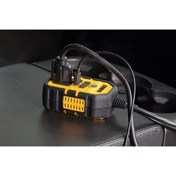 DEWALT DXAEPI140 Power Inverter 140W Car Converter: 12V DC to 120V AC Power Outlet with Dual 3.1A USB Ports
