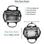 BRINCH Laptop Backpack 15.6 Inch Wide Open Computer Backpack Laptop Bag College Rucksack Water Resistant Business Travel Backpack Multipurpose Casual Daypack with USB Charging Port for Women Men,Black