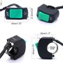 Taiss 12V 7/8″(22mm) Universal Motorcycle Handlebar Switch for U5 U7 U2 Motorcycles Scooter Electrombile Motorbike Headlight Green On Off Button F001-G