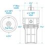 Seachoice 20331 Dura-Lift Electronic Fuel Pump, Solid State Construction, 120 Inches Lift, 11.5-9 PSI, 33 GPH