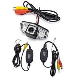 aSATAH 2.4G Wireless Car Rear View Camera for Honda Accord/Inspire/Spirior/Honda Civic VII VIII/Honda City 4D & Waterproof and Shockproof Reversing Backup Camera (12 LED)