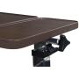Medical Deluxe Tiltable Overbed Bedside Table w One-Touch Height Adjustment Feature (Hospital and Home Use)