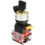 APIELE 22mm Key Switch 440V 10A 1NO1NC (3 Position, Momentary)
