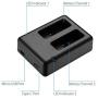 Powerextra Dual Battery Charger with Micro USB Cable for GoPro HERO8 Black GoPro HERO7 Black GoPro HERO6 Black GoPro HERO5, HERO5 Black GoPro Hero 2018