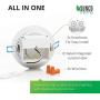 Sunco Lighting 12 Pack 4 Inch Slim LED Downlight, Integrated Junction Box,10W=60W, 650 LM, Dimmable, 6000K Daylight Deluxe, Recessed Jbox Fixture, IC Rated, Simple Retrofit Installation - ETL