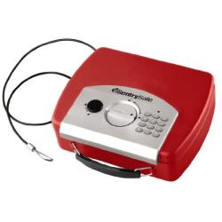 SentrySafe P008ER 0.08 Cubic Foot Electronic Compact Safe, Red