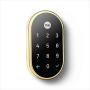 Google Nest x Yale Lock - Tamper-Proof Smart Lock for Keyless Entry - Keypad Deadbolt Lock for Front Door - Works with Nest Secure Alarm System - Polished Brass
