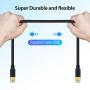 Zoegate Cat 8 Ethernet Cable 16 FT, 26AWG Heavy Duty High Speed RJ45 Connector, Cat8 LAN Gold Plated 40Gbps 2000Mhz Network, Indoor&Outdoor UV Resistant for Router/Modem/Gaming/Switch