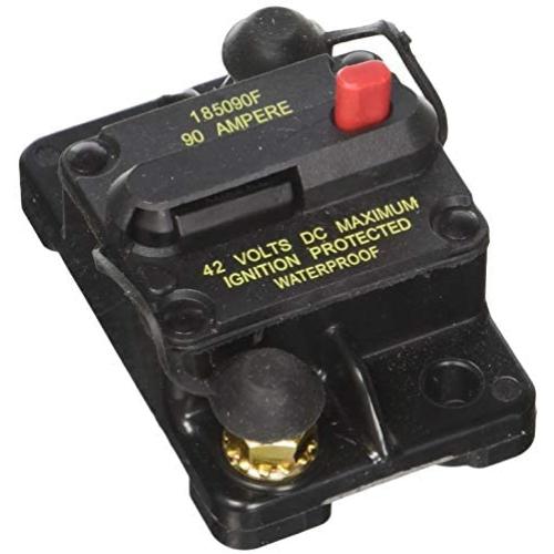 Bussmann CB185-90 90 Amp Waterproof High Amp Flush Mount Type III Circuit Breaker