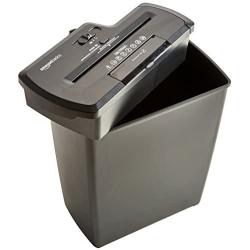 Amazon Basics 8-Sheet Strip-Cut Paper, CD and Credit Card Home Office Shredder