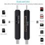 COCOCKA USB 3.0 SD Card Reader, USB Type C Memory Card Reader, OTG Adapter for SDXC, SDHC, SD, MMC, TF, RS- MMC, Micro SDXC, Micro SD, Micro SDHC Card and UHS-I Cards