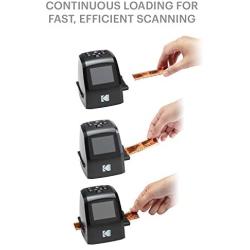 KODAK Mini Digital Film & Slide Scanner – Converts 35mm, 126, 110, Super 8 & 8mm Film Negatives & Slides to 22 Megapixel JPEG Images – Includes - 2.4 LCD Screen – Easy Load Film Adapters