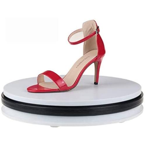 Yuanj Motorized Turntable Display, 360 Degree Electric Rotating Display Turntable for Display Jewelry, Watch, Digital Product, Shampoo, Glass, Bag, Models, Diecast, Jewelry and Collectibles