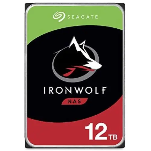 Seagate IronWolf 12TB NAS Internal Hard Drive HDD – CMR 3.5 Inch SATA 6Gb/s 7200 RPM 256MB Cache for RAID Network Attached Storage – Frustration Free Packaging (ST12000VN0008)