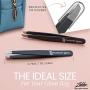 Tweezer Guru Precision Slant Eyebrow Tweezers for Women & Men - Professional Stainless Steel Tweezers for Eyebrows, Facial Hair & Ingrown Hair Removal (Black)