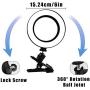 6inch Ring Light Video Conference Lighting Kit Dimmable Led Ring Lights Clip on Laptop Monitor Zoom Lighting for Computer MacBook Lamp for Remote Working/Self Broadcasting/Live Streaming/Learning