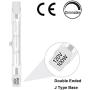 5 Pack Halogen R7S 78mm T3 100W Dimmable 1050lm J-Type 120V R7S Base Warm White 2700K Double Ended Halogen Light Bulbs for Work, Security, Landscape Lights, Floor Lamps