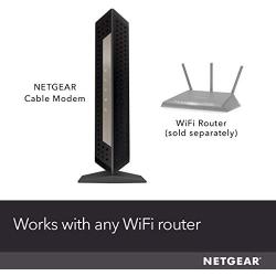 NETGEAR Cable Modem CM1000 - Compatible with All Cable Providers Including Xfinity by Comcast, Spectrum, Cox | for Cable Plans Up to 1 Gigabit | DOCSIS 3.1, Black (CM1000-1AZNAS)