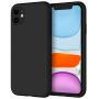 JETech Silicone Case for iPhone 11 (2019) 6.1-Inch, Silky-Soft Touch Full-Body Protective Case, Shockproof Cover with Microfiber Lining (Black)