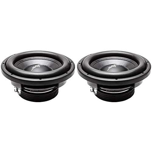 (2) Skar Audio VD-10 D4 10'' 800W Max Power Dual 4 Ohm Shallow Mount Subwoofers, Pair of 2