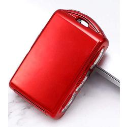 Royalfox(TM) Side Buttons Soft TPU Full Protection keyless Remote Smart Key Fob case Cover for 2017 2018 2019 2020 Volvo XC60 XC90 S90 V90 XC40 Side Buttons fob (red)