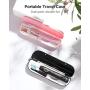 Fairywill Dual Sonic Electric Toothbrushes for Adults & Teens - 8 Brush Heads 2 Travel Cases Included, 5 Modes with Smart Timer, Rechargeable Whitening Toothbrush USB Charging Lasts 30 Days