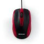 Verbatim Optical Mouse - Wired with USB Accessibility - Mac & PC Compatible - Red