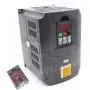 4KW 220V VFD Inverter Variable Frequency Drive Converter Driver Controller 5HP 3-Phase Output 18A VSD with 2m Extension Cable For Spindle Motor Drive Control/CNC Router Engraving Milling Machine