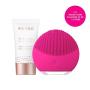 FOREO Luna Mini 2, Fuchsia, Facial Cleansing Brush + Micro Foam Cleanser, 20ml