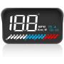 ACECAR Head up Display Car Universal Dual System 3.5’’ HUD OBD II/GPS Interface,Vehicle Speed MPH KM/h,Engine RPM,OverSpeed Warning,Mileage Measurement,Water Temperature,Voltage
