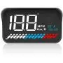 ACECAR Head up Display Car Universal Dual System 3.5’’ HUD OBD II/GPS Interface,Vehicle Speed MPH KM/h,Engine RPM,OverSpeed Warning,Mileage Measurement,Water Temperature,Voltage