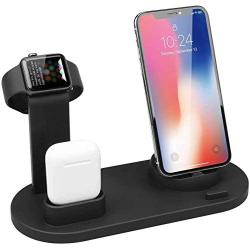2021 Latest Mobile Phone and Watch Charger, Fullpetree 3 in 1 Charging Stand, Compatible with Phone 12, 12 Mini, 12 Pro Max, 11 Pro, 11 / Xs/X Max/XR, Compatible with Watch Series 6/5/4/3/2/1 Plus