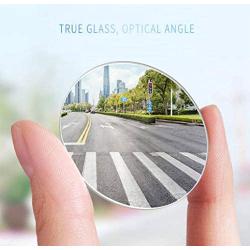 Car blind spot mirror 4pcs, convex mirror, round frameless HD wide-angle glass rearview mirror, 360 ° swing adjustment, suitable for all cars, SUV and trucks