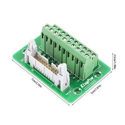 IDC20P 20Pin Male Header Breakout Board Module Terminal Block Connector PLC Interface with Bracket