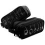 Honsky Gadget Organizer Bag: Universal Tech Travel Organizer, Electronics Organizer Storage Case Pouch for Cables Cords Chargers Power Bricks USB Computer Laptop Accessories, 2 Packs, Black