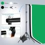 MOUNTDOG Photography Lighting Kit,6.6X 10ft Backdrop Stand System and 900W 6400K LED Bulbs Softbox and Umbrellas Continuous Lighting Kit for Photo Video Shooting,etc.